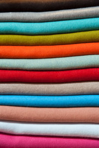 Colourful pashminas